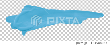 Light blue brush isolated on transparent background Light blue brush isolated on transparent background 124588053