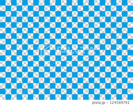Light blue checkered pattern 124589791