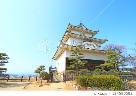 香川県丸亀市、丸亀城の風景 香川県丸亀市、丸亀城の風景 124590592