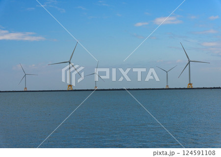 北海道 石狩の洋上風力発電 北海道 石狩の洋上風力発電 124591108