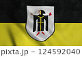 Munich city and state of Germany flag waving in the wind. 3d illustration 124592040