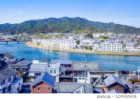 臼杵川と臼杵市街地 臼杵川と臼杵市街地 124592416