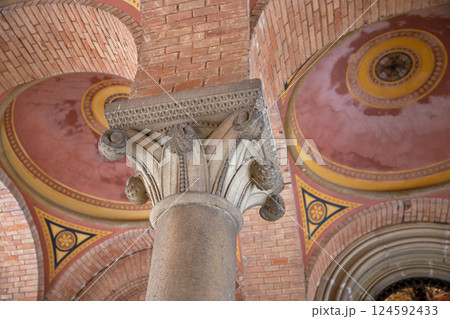Outdoor interior of Chernivtsi National University, Ukraine. Outdoor interior of Chernivtsi National University, Ukraine. 124592433