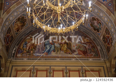 Chernivtsi National University Three Hierarchs Church interior, Ukraine. 124592436