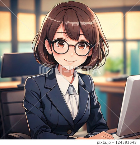 パソコンを使う女性 124593645