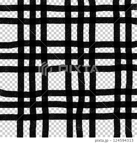 Black Plaid Gingham Hand Drawn Background Pattern Overlay Black Plaid Gingham Hand Drawn Background Pattern Overlay 124594313