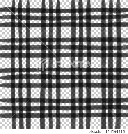 Black Plaid Gingham Hand Drawn Background Pattern Overlay Black Plaid Gingham Hand Drawn Background Pattern Overlay 124594316