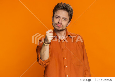 Greedy avaricious man showing fig negative gesture rapacious avaricious acquisitive refusal fig sign Greedy avaricious man showing fig negative gesture rapacious avaricious acquisitive refusal fig sign 124596600
