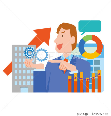 企業コンサルタントの男性 企業コンサルタントの男性 124597656