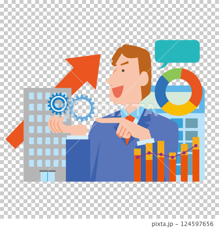 企業コンサルタントの男性 企業コンサルタントの男性 124597656