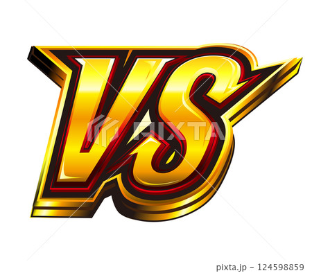 対決ロゴ_ゴールドver 124598859