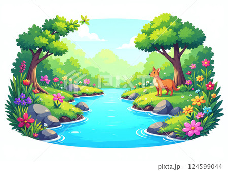 穏やかな風景 124599044