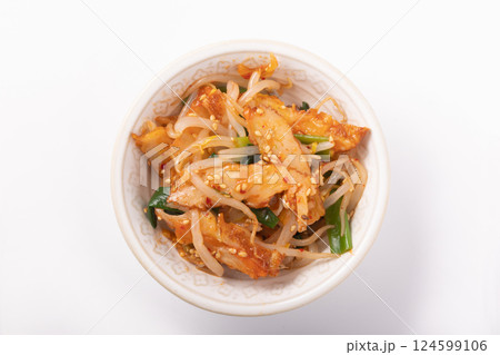 薩摩揚げともやしとネギのピリ辛和え 124599106