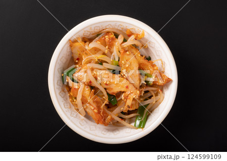 薩摩揚げともやしとネギのピリ辛和え 薩摩揚げともやしとネギのピリ辛和え 124599109