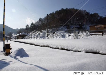 木次線の風景　　三井野原駅（代行バス休止区間　出雲横田駅―備後落合駅間） 124599371