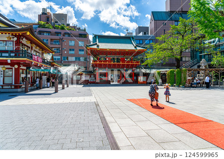 【東京都】夏の青空が広がる神田明神 【東京都】夏の青空が広がる神田明神 124599965