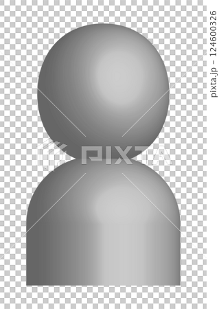 Three-dimensional human avatar icon Three-dimensional human avatar icon 124600326