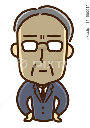 怒る中年男性 124600912