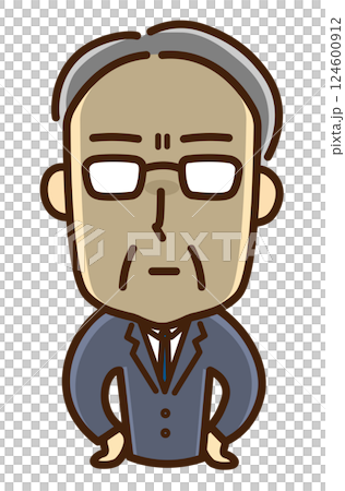 怒る中年男性 124600912