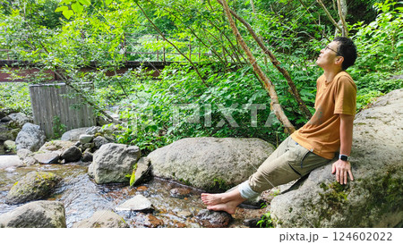 夏の火打山・妙高山登山(休憩:黒沢橋) 夏の火打山・妙高山登山(休憩:黒沢橋) 124602022