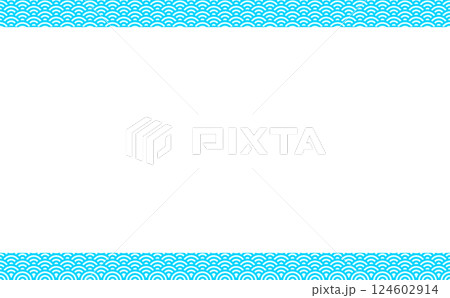 青海波の和柄背景イラスト 124602914