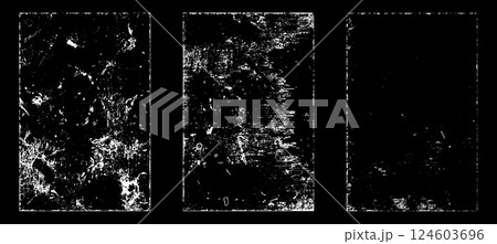 Black and white grunge. Distress overlay texture. Abstract surface dust and rough dirty wall background concept. Distress illustration simply place over object to create grunge effect. Vector EPS10. 124603696
