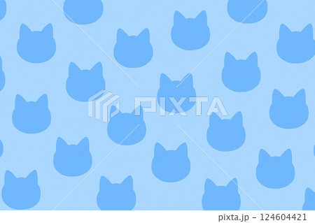 猫の顔　パターン 124604421