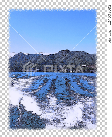 看著渡輪駛向瀨戶內海的一個小島，我可以忘記所有的工作。 124605082