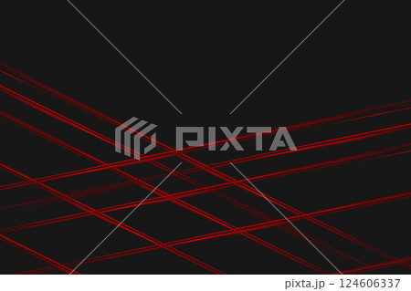 Crossed red lines in front of black background 124606337