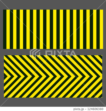 Warning yeallow and black strips patteren Warning yeallow and black strips patteren 124606380