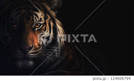 AI生成画像:虎 AI生成画像:虎 124606794