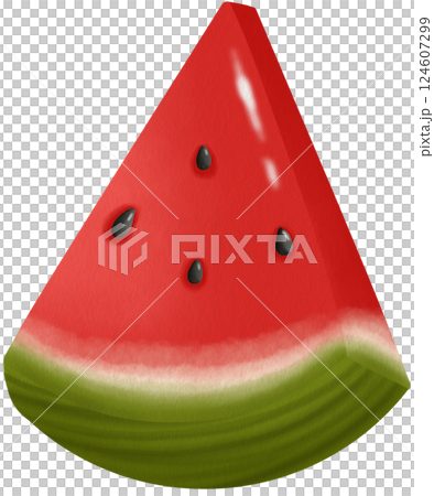 Fresh Watermelon Slices  Clipart Cute Juicy Fruit Illustrations for Summer 124607299