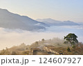 天空の城 竹田城から見る雲海 124607927