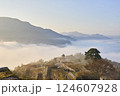 天空の城 竹田城から見る雲海 124607928