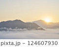 天空の城 竹田城から見る雲海 124607930