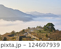 天空の城 竹田城から見る雲海 124607939