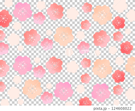 春らしくて可愛い桜の背景素材 1 春らしくて可愛い桜の背景素材 1 124608022