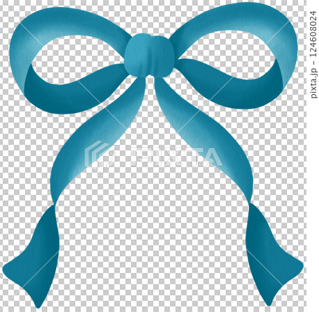 Coquette Blue Bow Clipart Elegant Watercolor Ribbons for Digital Design Coquette Blue Bow Clipart Elegant Watercolor Ribbons for Digital Design 124608024
