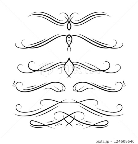 Vector decorative design elements and vintage page decor Vector decorative design elements and vintage page decor 124609640
