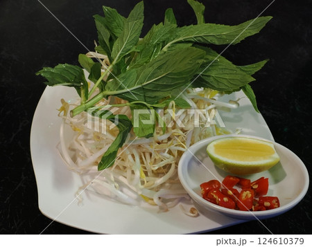 Vietnamese House Restaurant の フレッシュライスペーパーロールの野菜 Vietnamese House Restaurant の フレッシュライスペーパーロールの野菜 124610379
