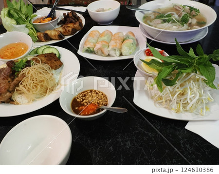 Vietnamese House Restaurant での夕食　オーストラリア　キャンベラ 124610386