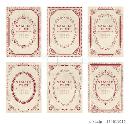 アンティーク　ビンテージ　フレーム飾り枠 124611013