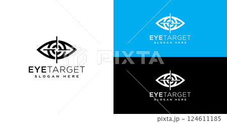eye target logo design vector template eye target logo design vector template 124611185
