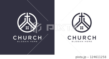 church christian logo design vector church christian logo design vector 124611258