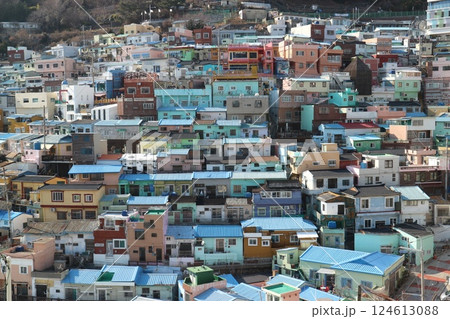 釜山　甘川文化村の家々 124613088
