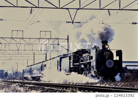 2007年　北陸本線を走るC571SL北びわこ号 124613392