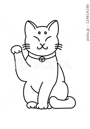 招き猫 124614190