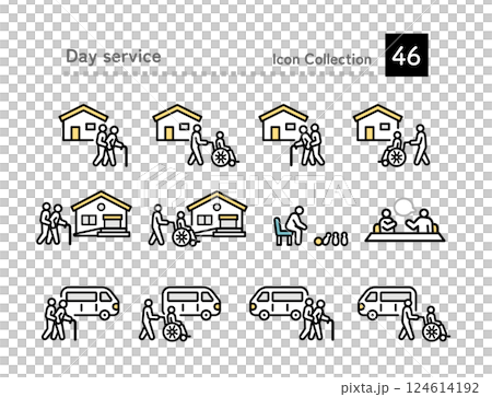 日間服務班車圖標 日間服務班車圖標 124614192