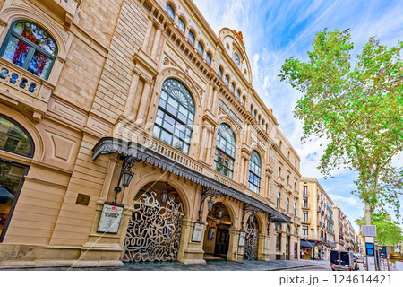 Gran Teatre del Liceu on La Rambla in Barcelona. Gran Teatre del Liceu on La Rambla in Barcelona. 124614421