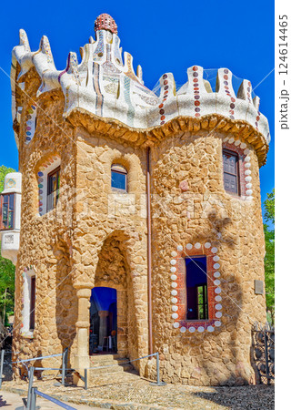 Barcelona. Gorgeous and amazing Park Guel . 124614465